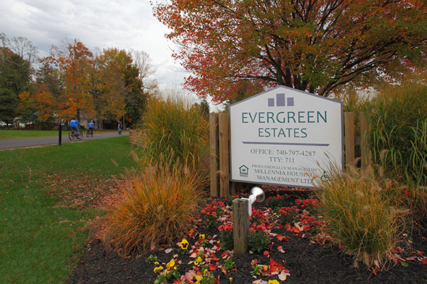Front Sign at Evergreen Estates