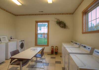 Washing room at Evergreen Estates